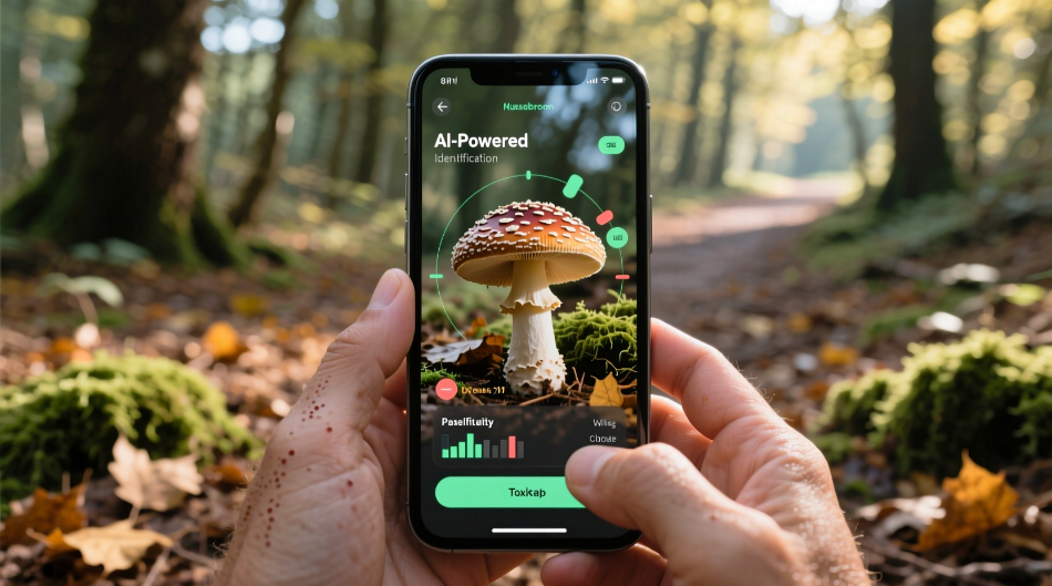 KI und Identifizierung von Pilzen: Eine technologische Weiterentwicklung in Ihrer Handfläche